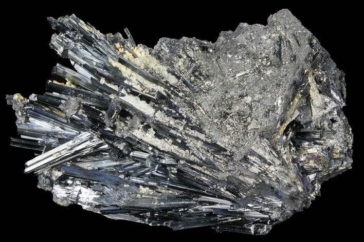 Metallic Stibnite Crystal Cluster - China #97818